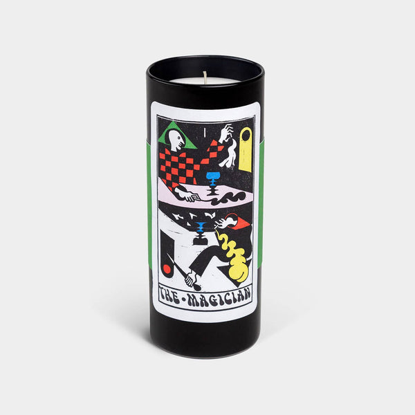 Tarot Magician Candle - 6" Tall & 60 Hr, Bergamot & Cedar