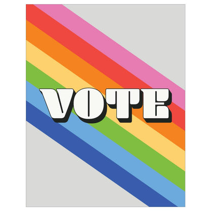 Vote Rainbow Magnet