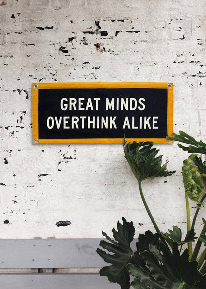 Great Minds Overthink Alike Camp Flag • Holy Smokes x Oxford