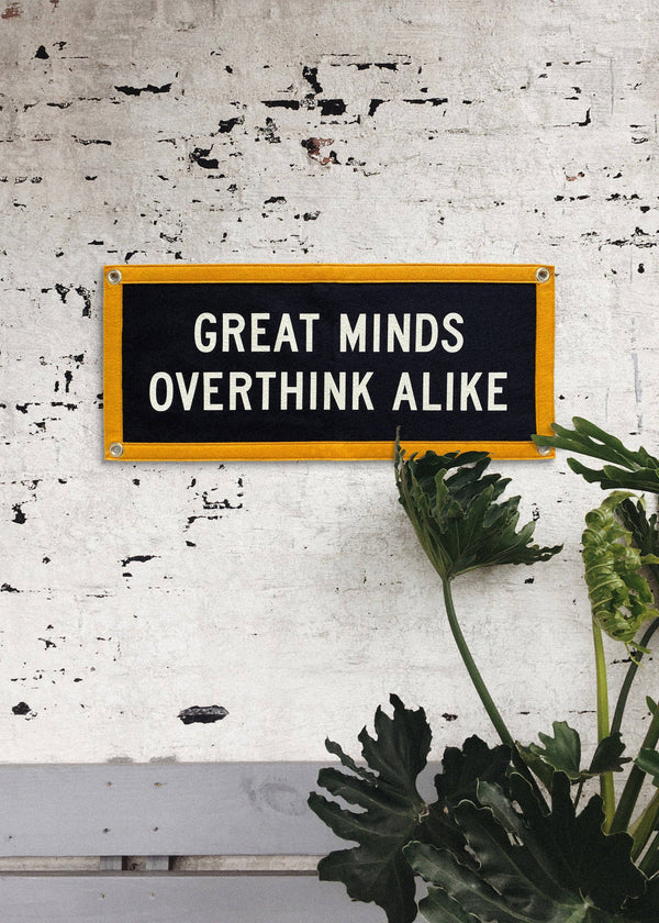 Great Minds Overthink Alike Camp Flag • Holy Smokes x Oxford