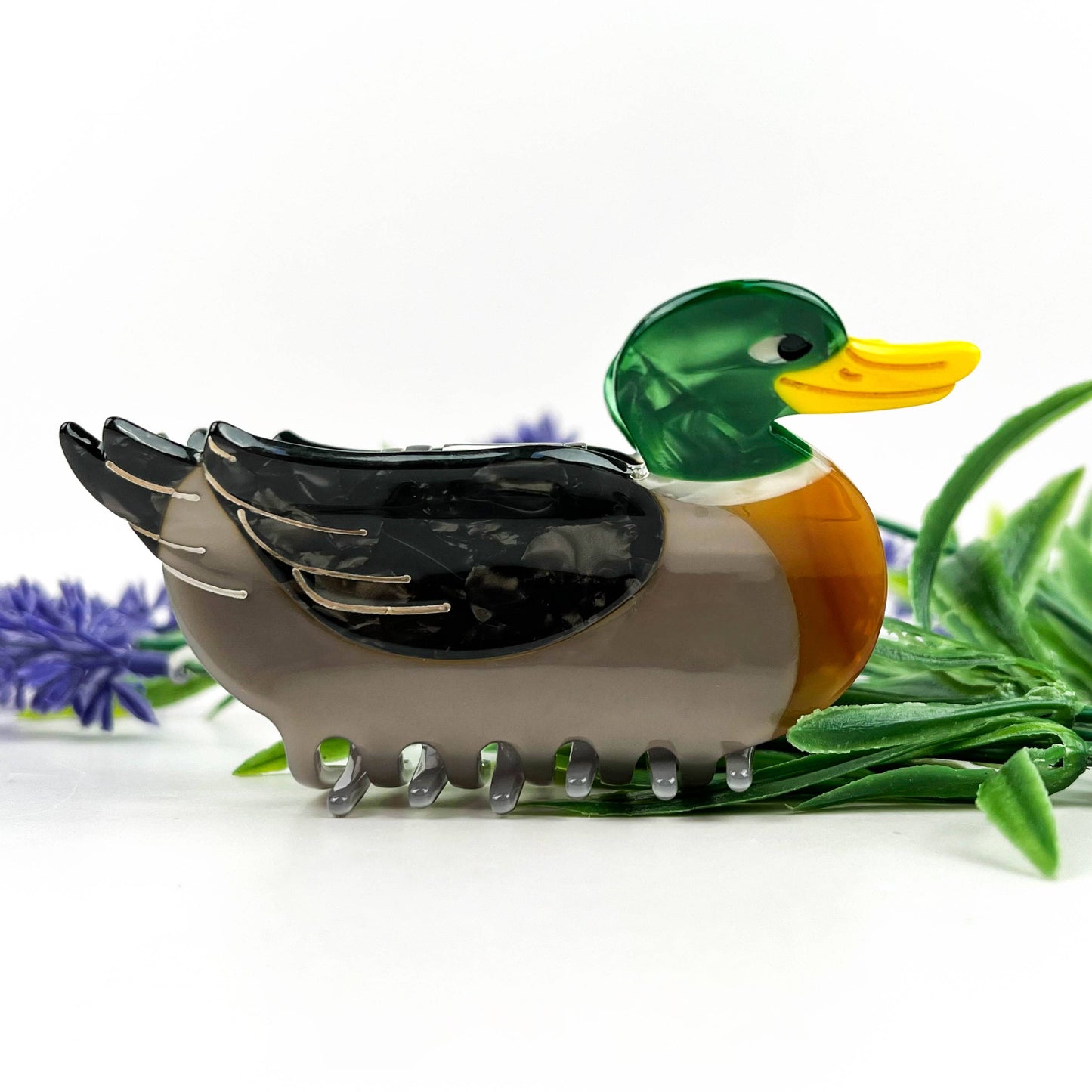 Mallard Duck Hair Claw Clip