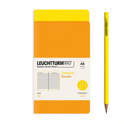 Jottbook A5 - Pack of 2: Lemon & Rising Sun / Medium / Plain