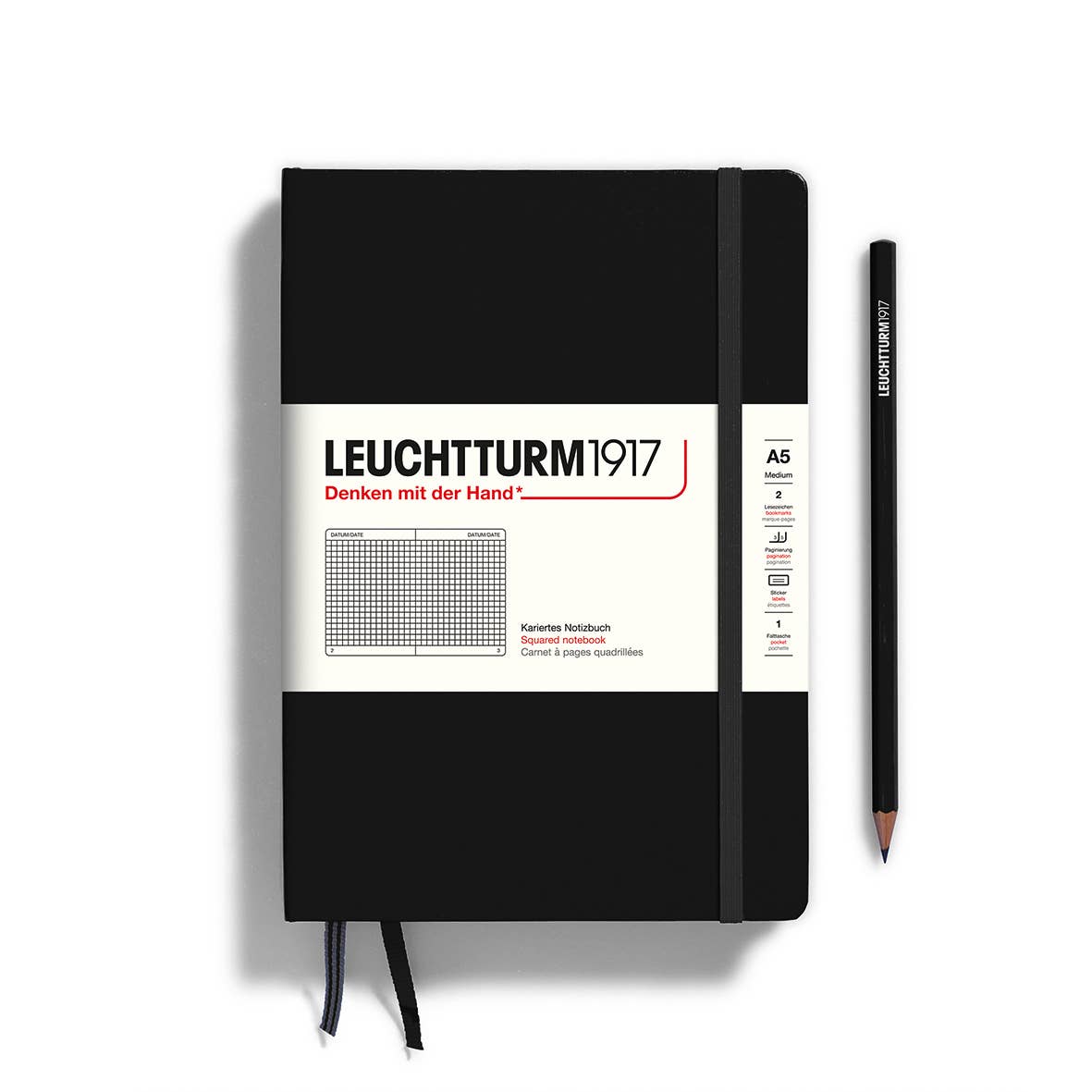 Notebooks - Medium (A5): Ink / Hardcover / Dotted