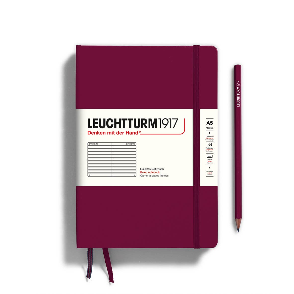 Notebooks - Medium (A5): Ink / Hardcover / Dotted