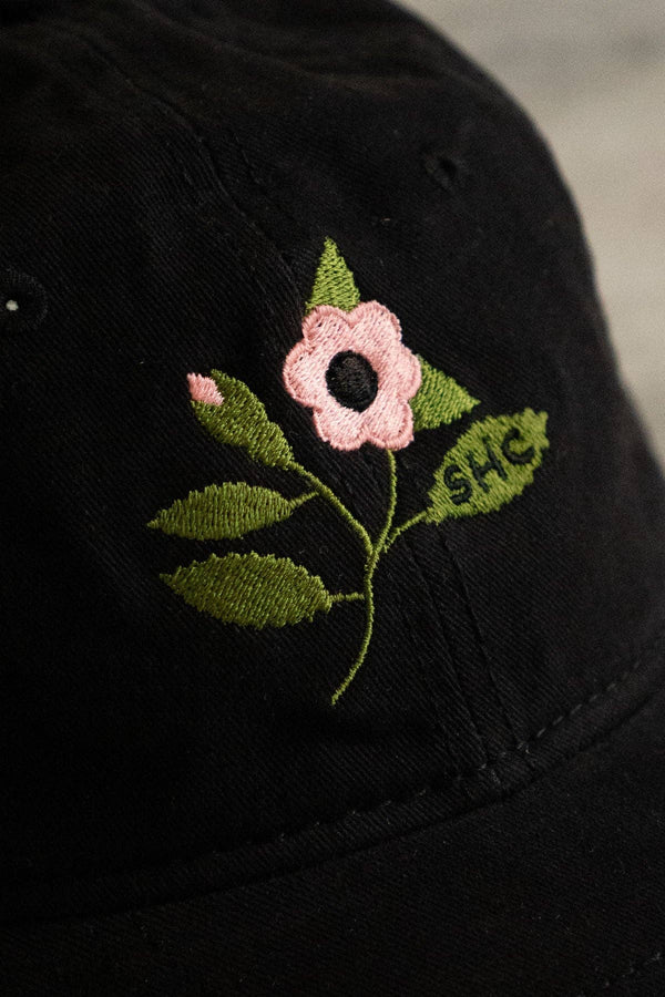 Bloom 1858 Dad Hat: Solid Black