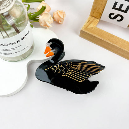 Black Swan Hair Claw Clip