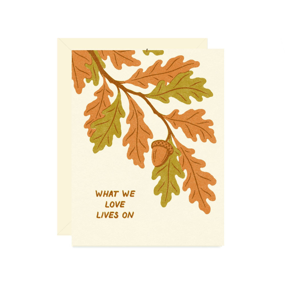 Oak Leaf Sympathy Card