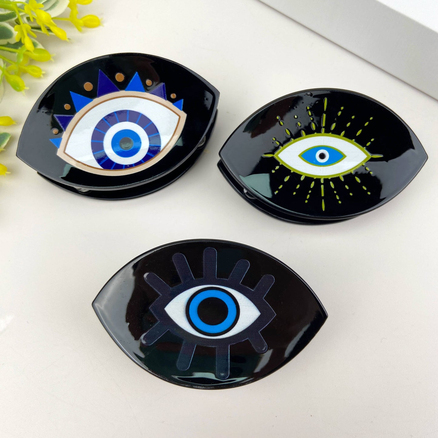 Evil Eye Hair Claw Clip