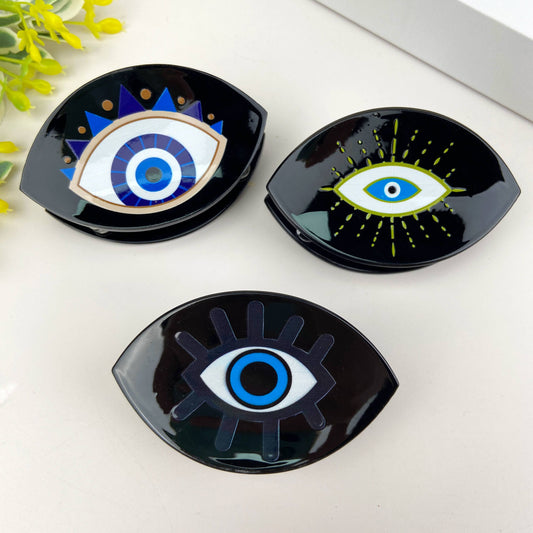 Evil Eye Hair Claw Clip