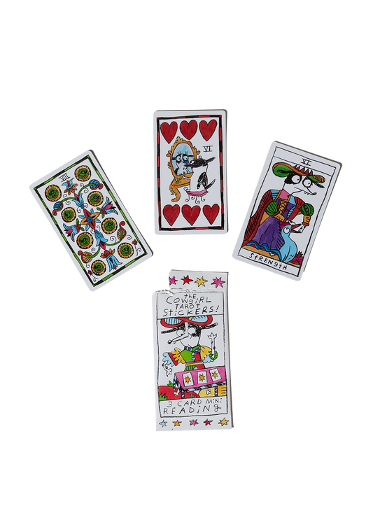Cowgirl tarot sticker pack