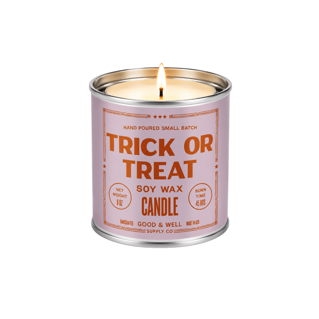 Trick or Treat Soy Candle - 1/2 Pint / Cotton Wick