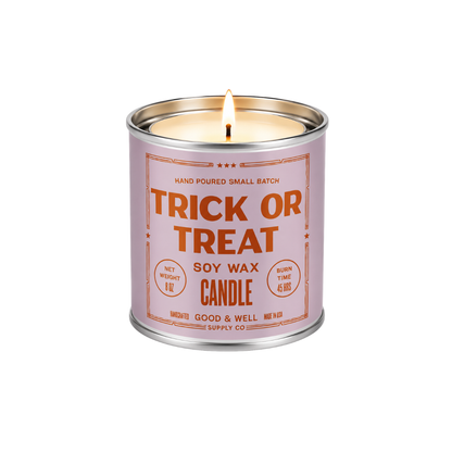 Trick or Treat Soy Candle - 1/2 Pint / Cotton Wick