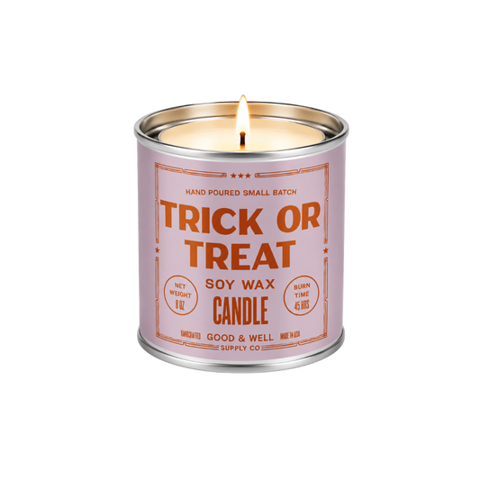 Trick or Treat Soy Candle - 1/2 Pint / Cotton Wick