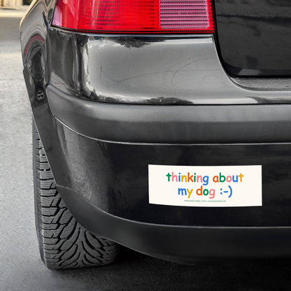 Thinking about my dog bumper magnet