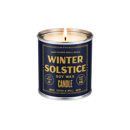 Winter Solstice Soy Candle - 1/2 Pint / Cotton Wick