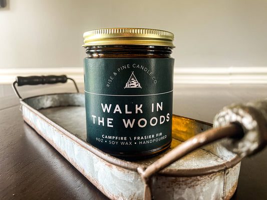 Pine & Campfire Soy Wax Candle - 9oz