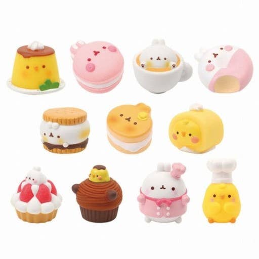 Molang Cafe Dessert Random Figurine Toy Box