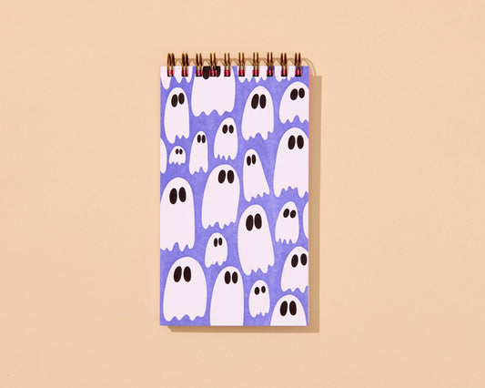 Ghost Letterpress Pocket-size Spiral Notebook