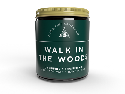 Pine & Campfire Soy Wax Candle - 9oz
