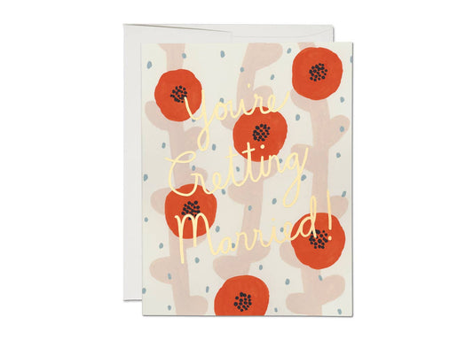 Wedding Poppies greeting card