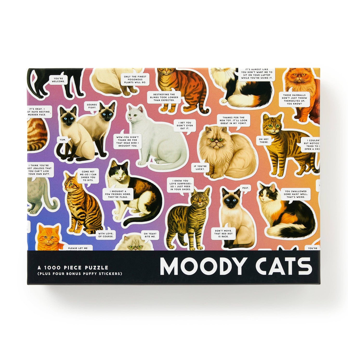 Brass Monkey Moody Cats 1000 Piece Puzzle