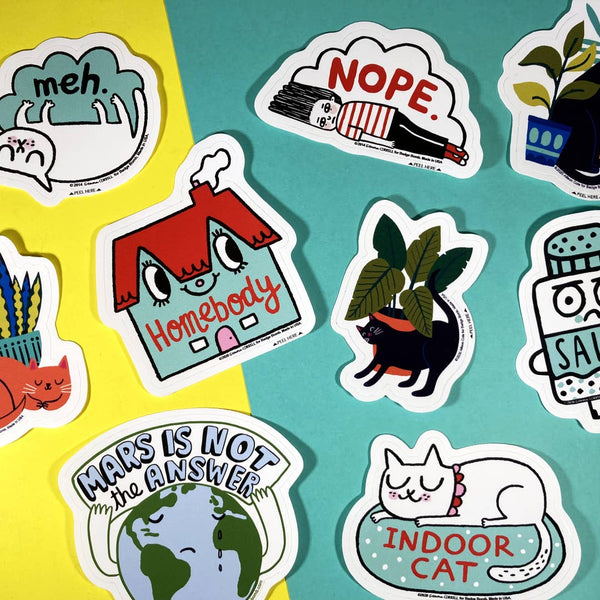 Indoor Cat Sticker