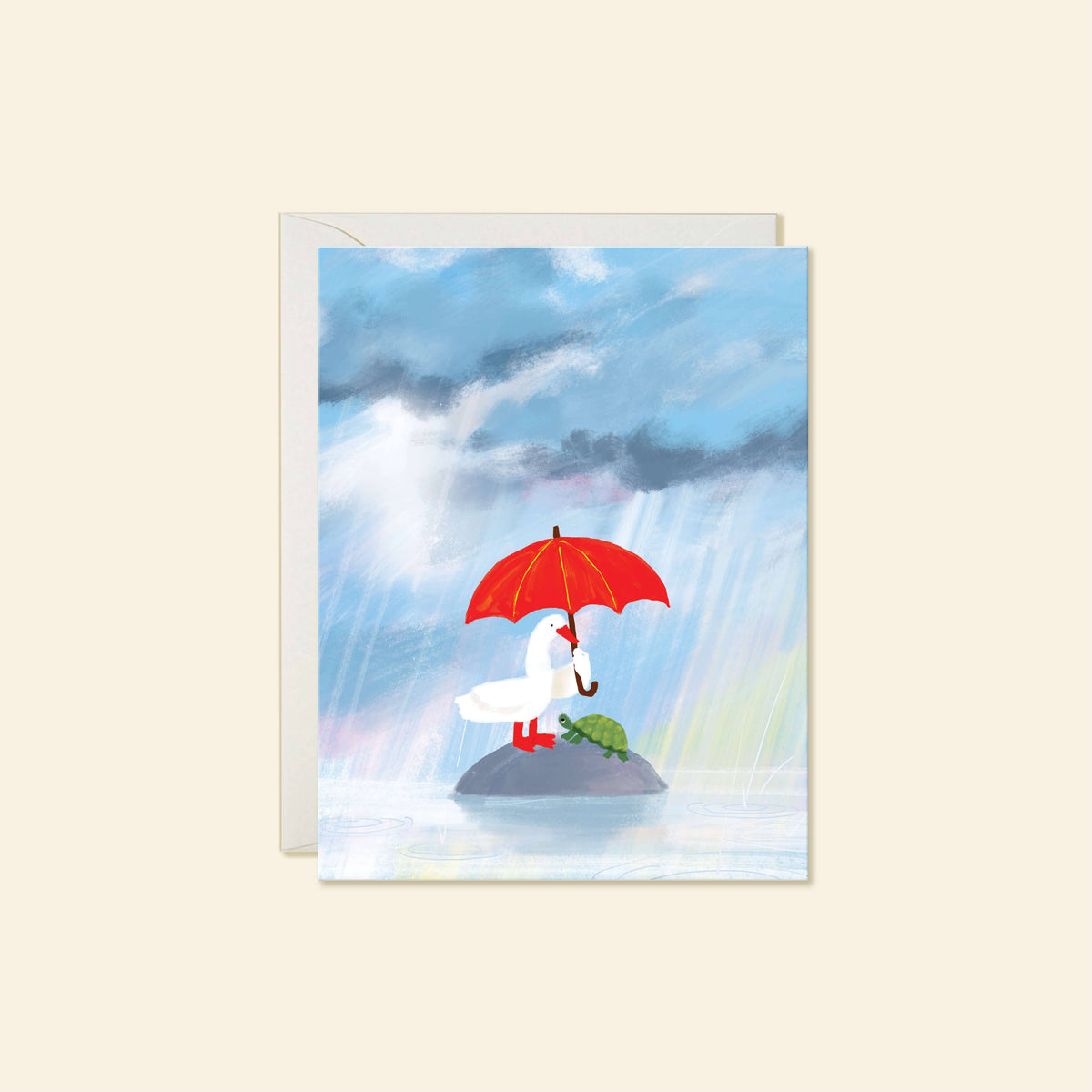 Rainstorm Empathy Greeting Card