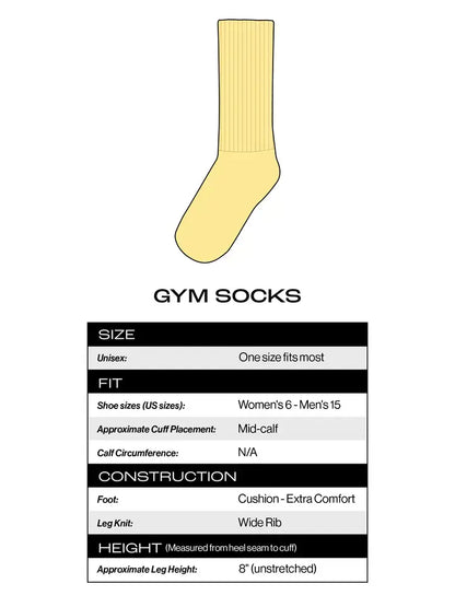 I (Pot Leaf) Edibles Gym Crew Socks