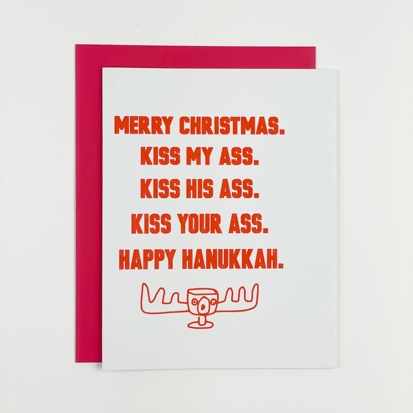 Merry Christmas Kiss My Ass Card