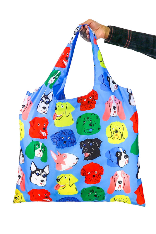 Dogs Art Sack Reusable Tote Bag