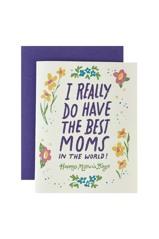 Best Moms Mothers Day Card