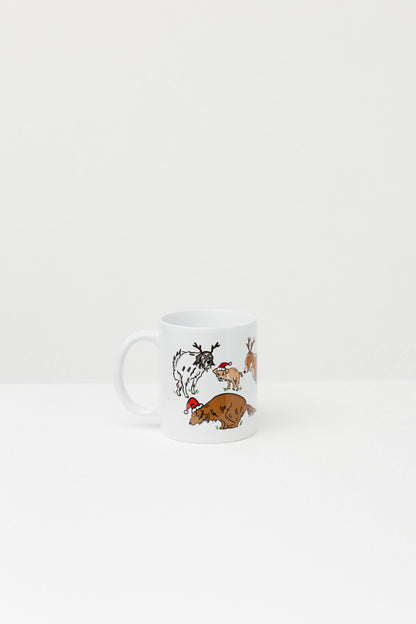 Yule Log Dogs Mug