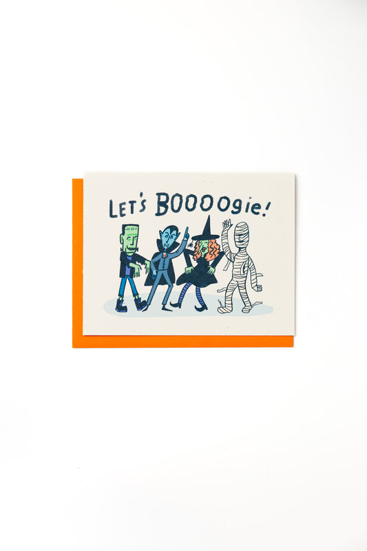 Let's Boogie Halloween Card