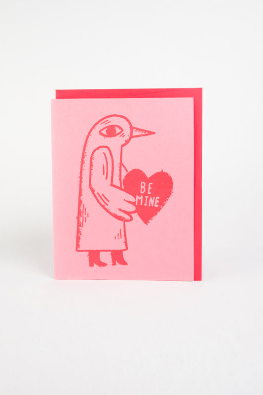 Be Mine Bird Card