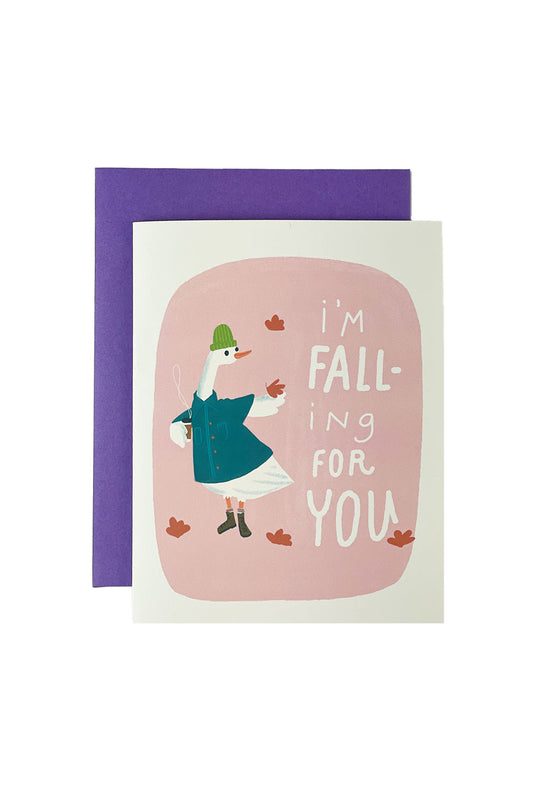 Falling For You Love Card