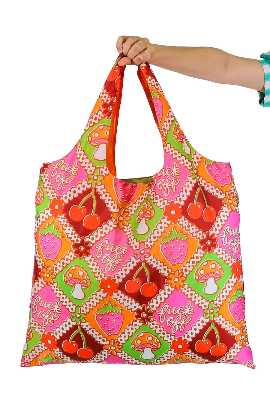 Fuck Off Retro Art Sack - Eco-Friendly Reusable Tote Bag
