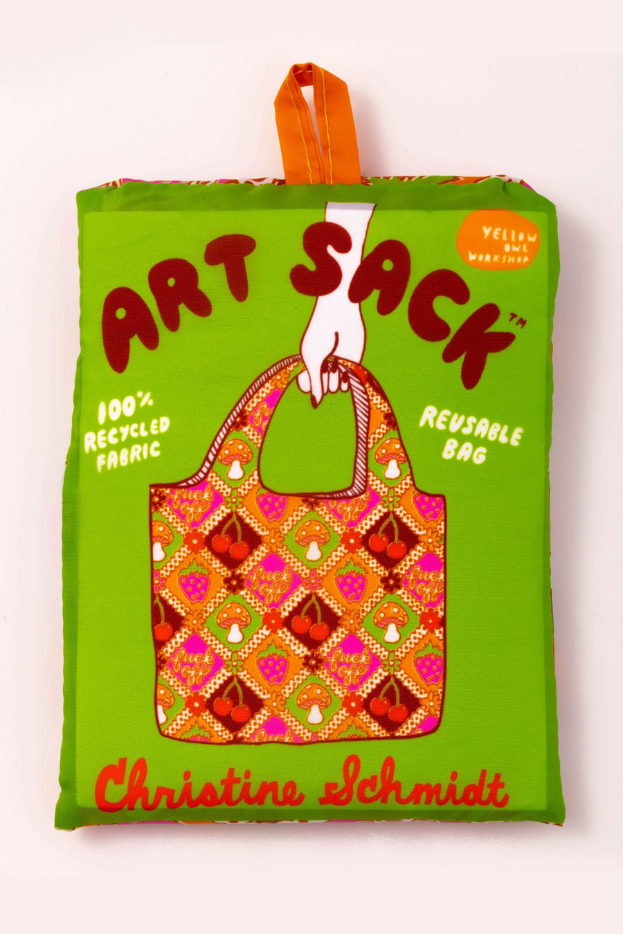 Fuck Off Retro Art Sack - Eco-Friendly Reusable Tote Bag
