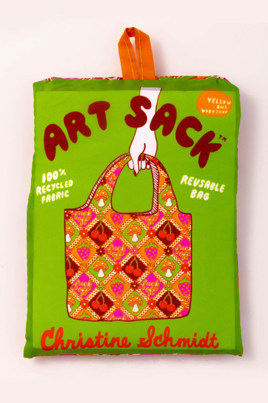 Fuck Off Retro Art Sack - Eco-Friendly Reusable Tote Bag