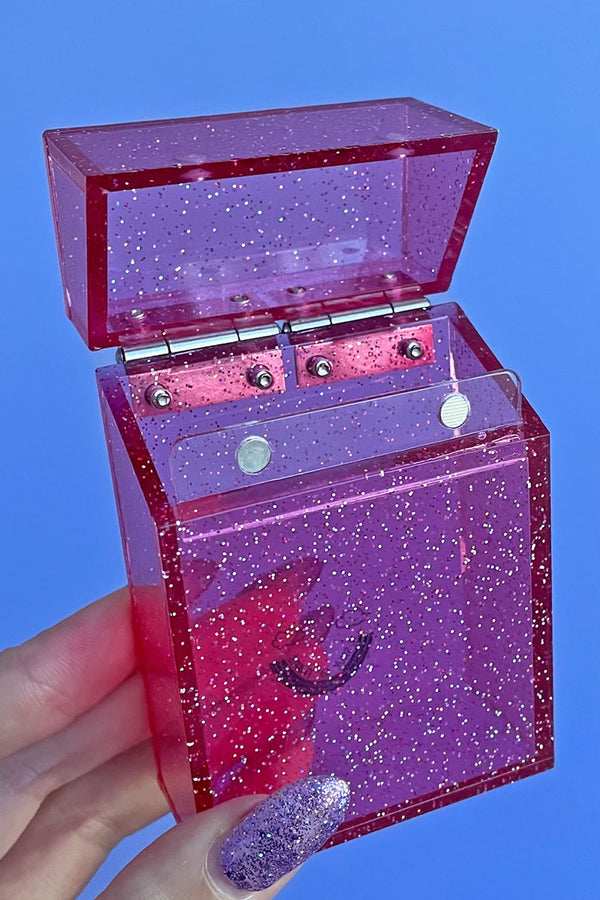 Pink Glitter Cigarette Box
