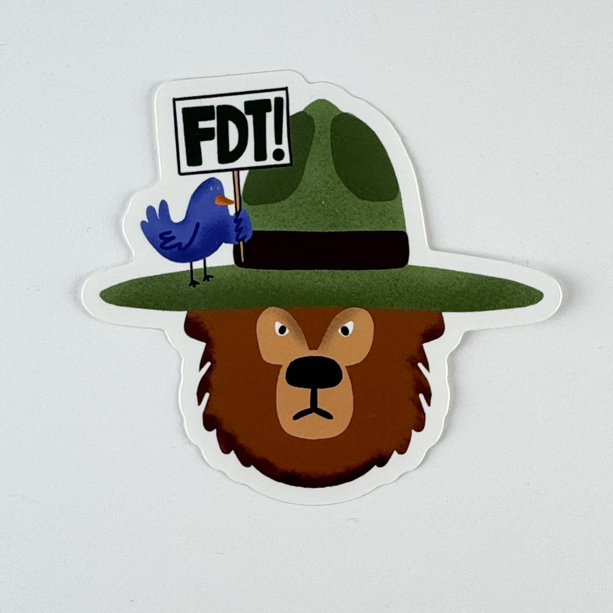 Park Ranger Bike Frame Sticker Park Ranger Bear Sticker (FDT) – Culture Flock