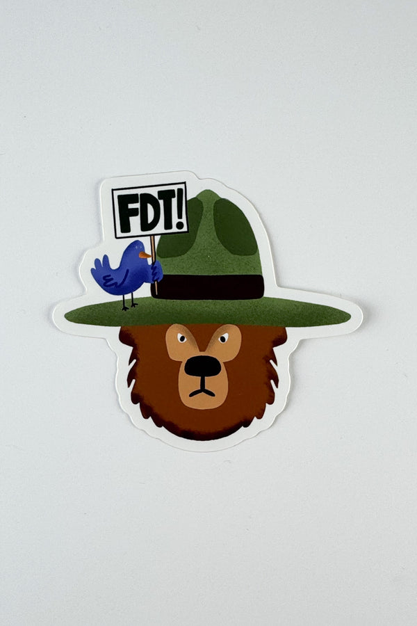 Park Ranger Bear Sticker (FDT)