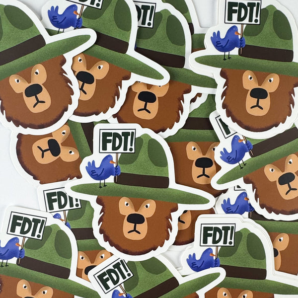 Park Ranger Bear Sticker (FDT)