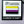 Load image into Gallery viewer, Enamel pin on a black and white card backing. The pin is of the Nonbinary Pride Flag. The flag features horizontal stripes of Yellow, white, purple, and black.
