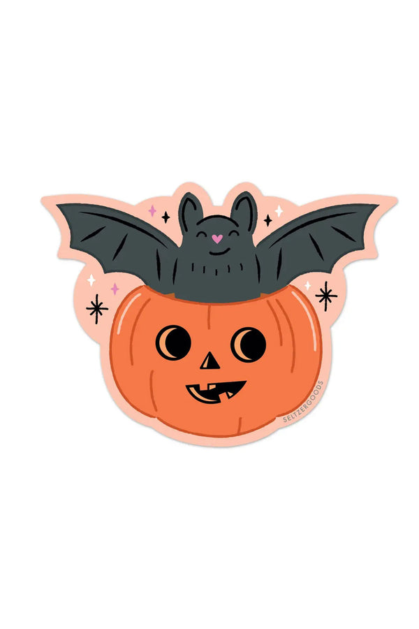 Pumpkin Bat Sticker