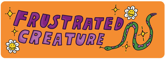 Frustrated Creature bumper sticker
