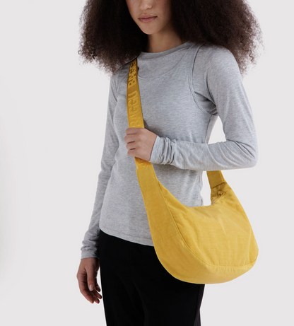 Medium Nylon Crescent Bag - Sunflower