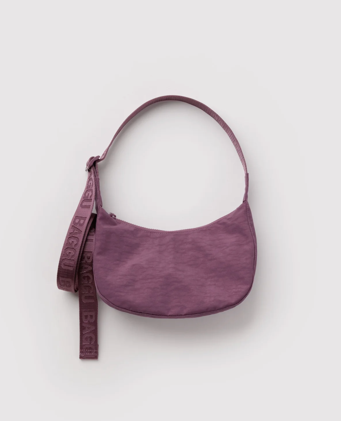 Small Nylon Crescent Bag - Wild Plum