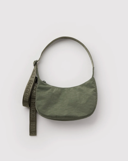Small Nylon Crescent Bag - Caper