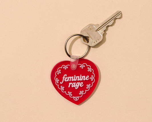 Feminine Rage PVC Keychain