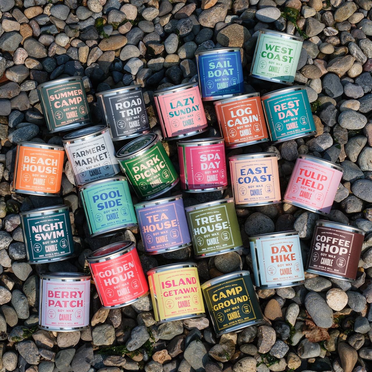 Log Cabin Soy Candle - 1/2 Pint / Cotton Wick